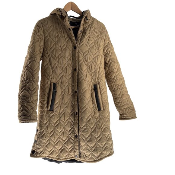 Andrew Marc Womens Rialto Quilted Parka With Hood & Pockets Medium - Picture 12 of 16